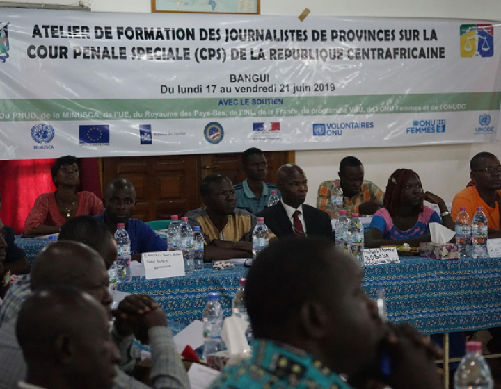 Atelier de formation des journalistes du 20 au 24 juin 2019.