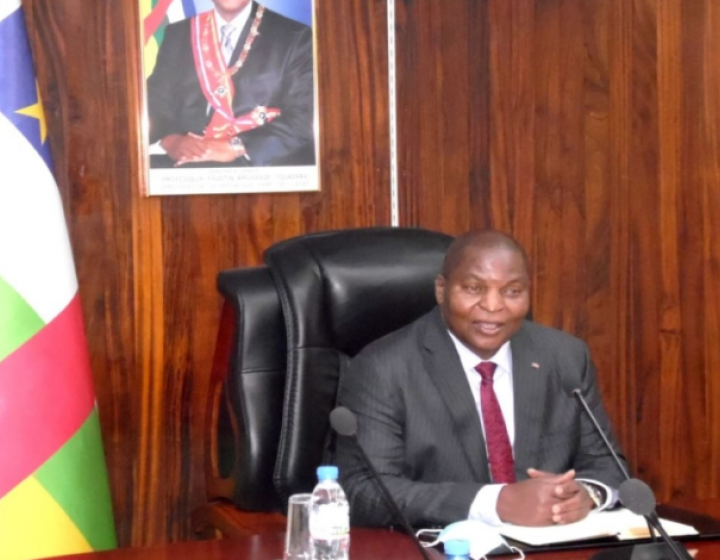 Audience accordée par le Président de la République Chef de l'Etat, Son Excellence le professeur Faustin Archange TOUADERA, Président du Conseil Supérieur de la Magistrature à la CPS.