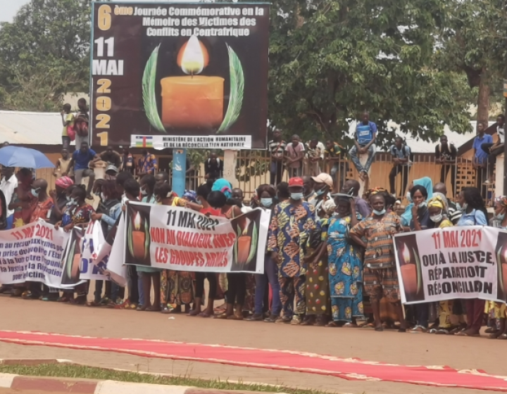 Sixième Journée de Commémoration des victimes de conflits militaro-politiques en Centrafrique.