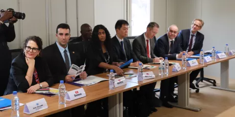 Les représentants des pays