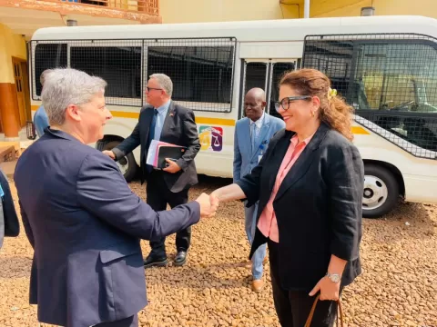 Visite Ambassadrice de Suisse à la CPS - SalutationS Juge Boillat