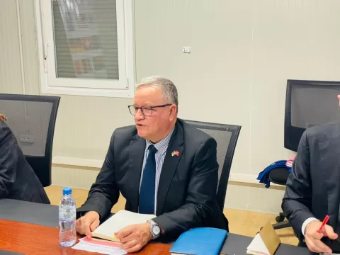 Visite Ambassadrice de Suisse à la CPS - Chef de Bureau Suisse à Bangui